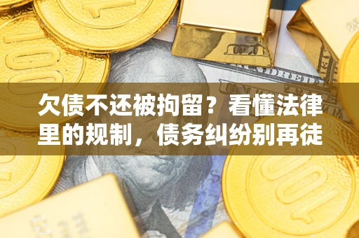武汉欠债不还被拘留？看懂法律里的规制，债务纠纷别再徒劳奔波
