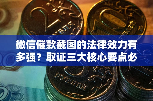 武汉微信催款截图的法律效力有多强？取证三大核心要点必须知道！