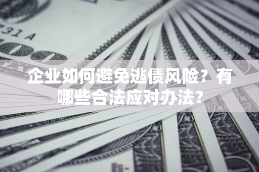 武汉企业如何避免逃债风险？有哪些合法应对办法？