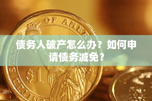 武汉债务人破产怎么办？如何申请债务减免？