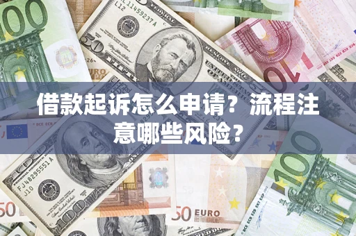 武汉借款起诉怎么申请？流程注意哪些风险？