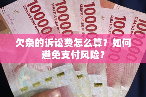 武汉欠条的诉讼费怎么算？如何避免支付风险？